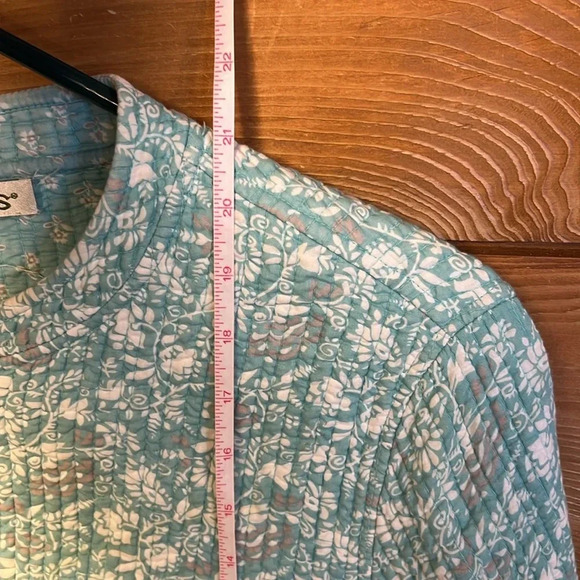 ORVIS womens lightweight jacket reversible quilted floral button up spring event - Picture 3 of 9